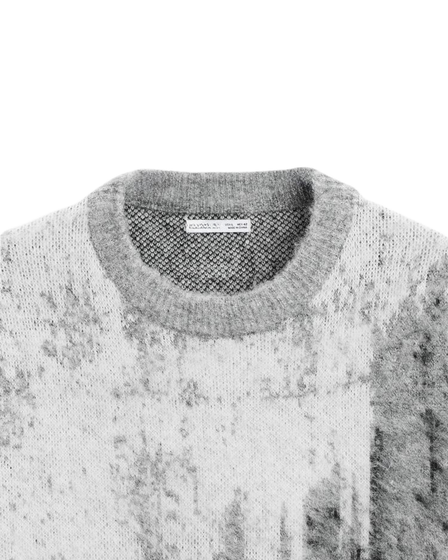 PULL EN JACQUARD TEXTURÉ BROSSÉ